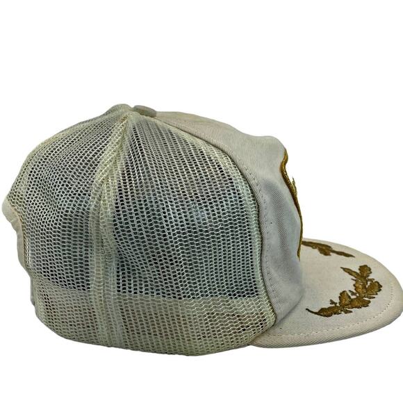 H O Penn VIP Hat CAT Caterpillar White Gold Scrambled Eggs Snapback Cap - Picture 5 of 6